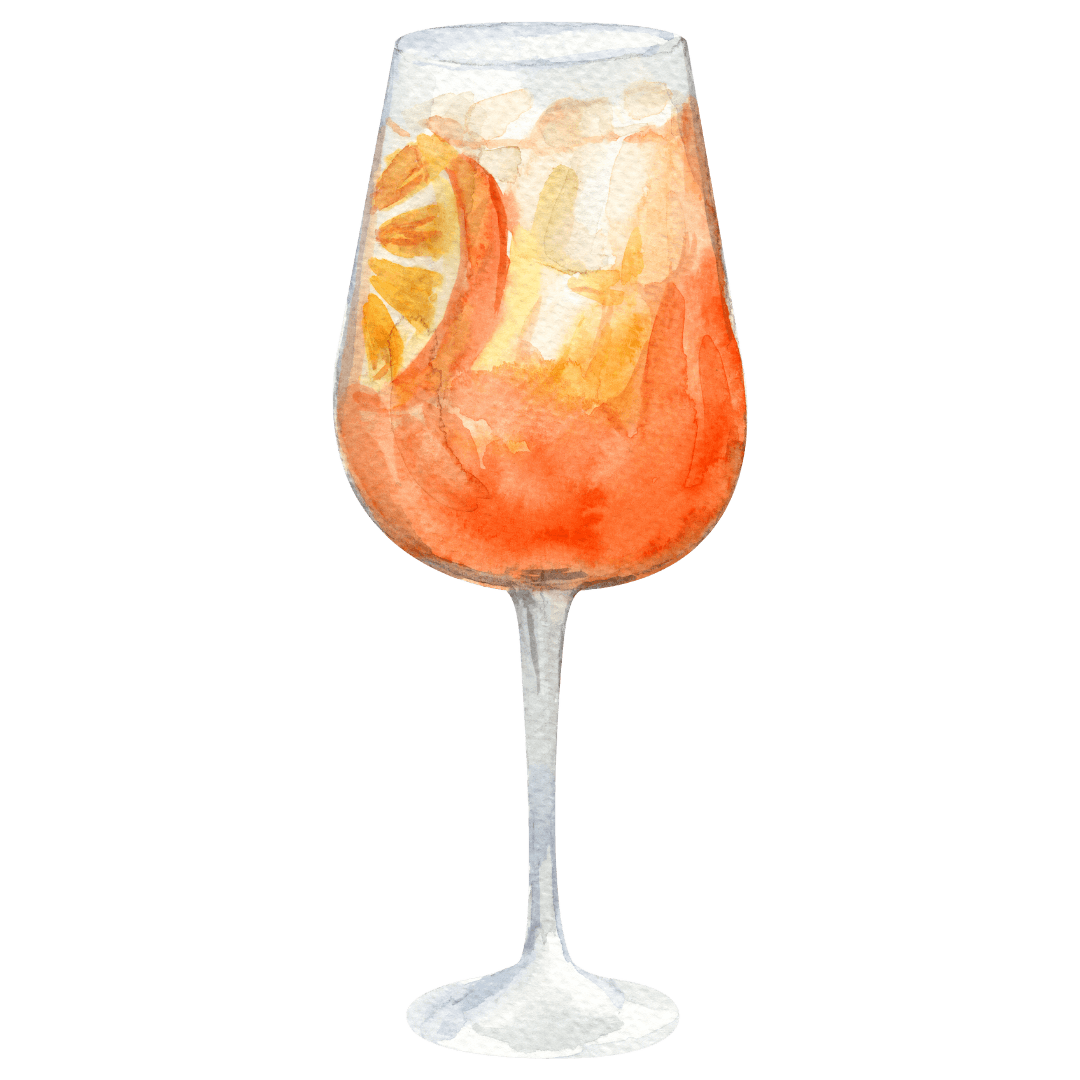 Aperol spritz in the Italian sun